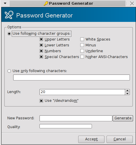 Keepassx screenshot5
