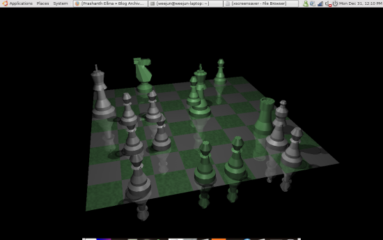 screensaver on desktop1