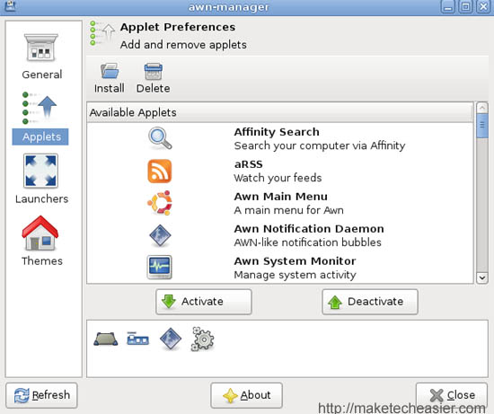 awn-preferences-applets AWN applets preferences