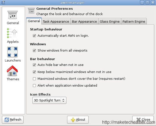 awn-preferences-general AWN general preferences