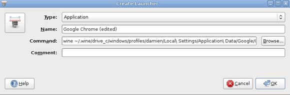 Chrome menu
