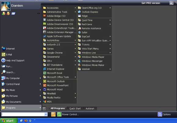 Vista Start Menu
