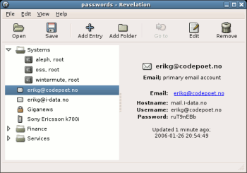 Revelation password manager
