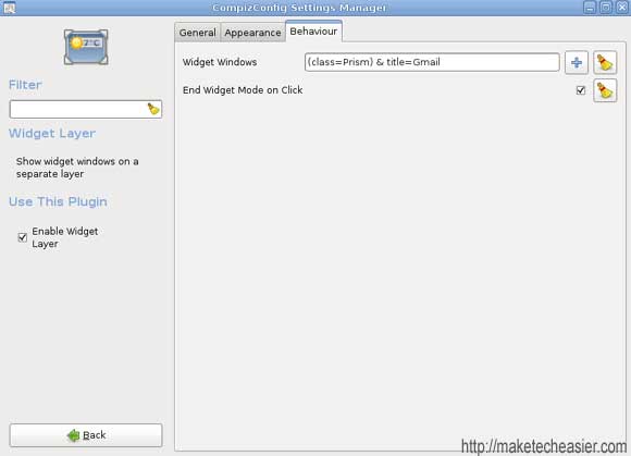 Configure single application