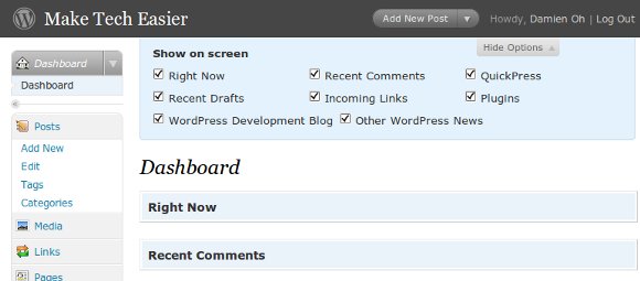 dashboard-open-screen-option