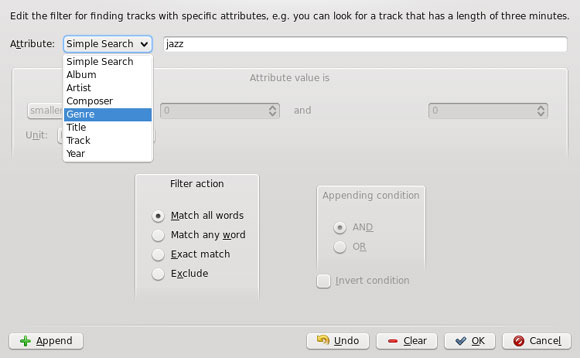 amarok-filter-search amarok-filter-search