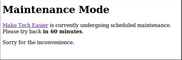 maintenance-mode