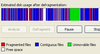 Windows Default defrag tool