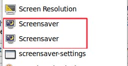 screensaver entries
