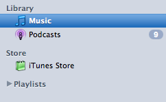 Modified iTunes Sidebar