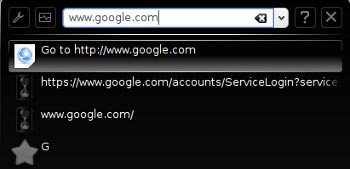 Krunner website launcher