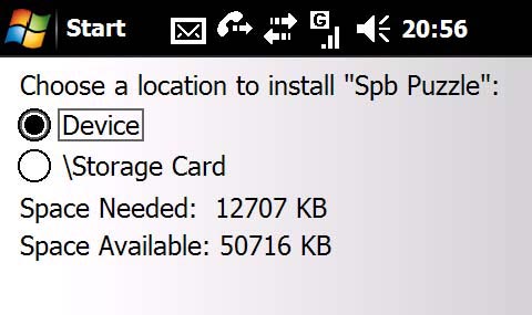 Choose installation location