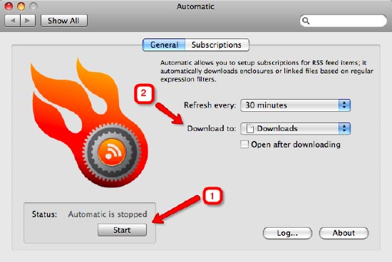 automatic prefpane general