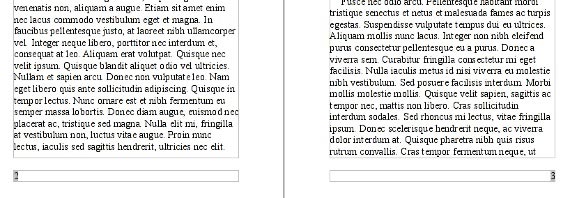Alternating page numbers