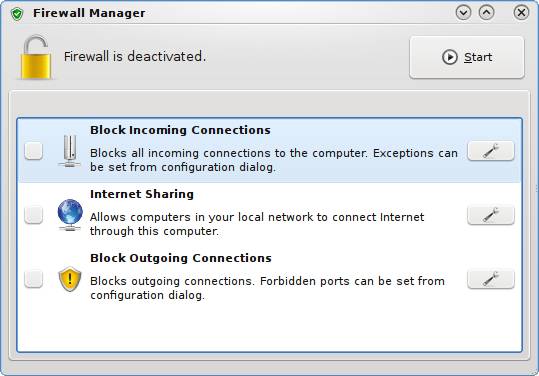 Firewall configuration