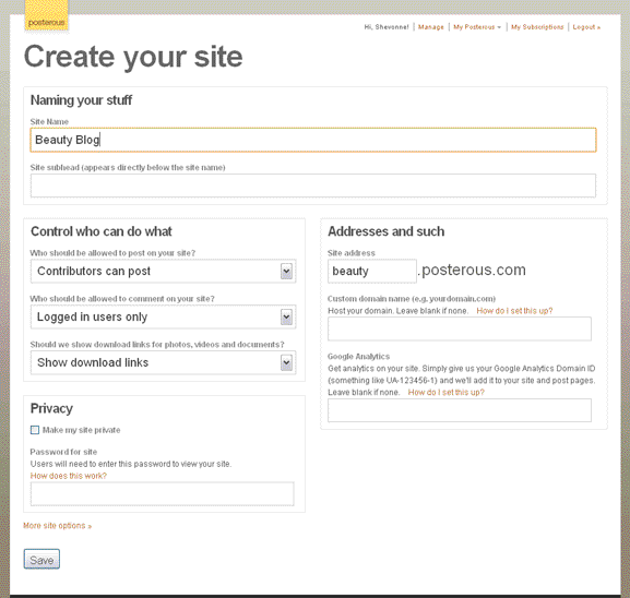 posterous_createsite