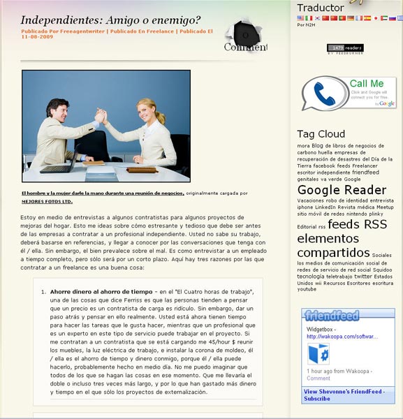 globaltranslator-translation to spanish