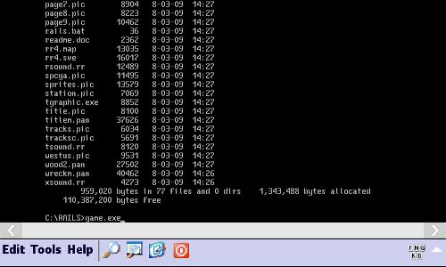 Pocket Dos for Windows Mobile - launching the application