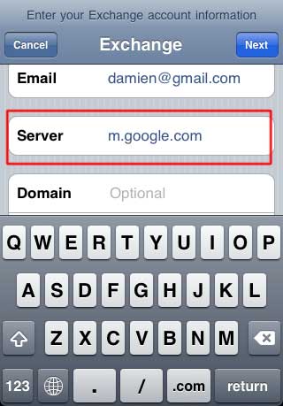 googlesync-server-info