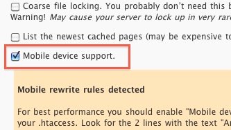 WP Super Cache Settings