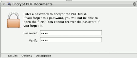 automator encryptPDF