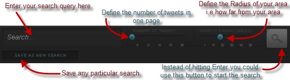 Editing the search options