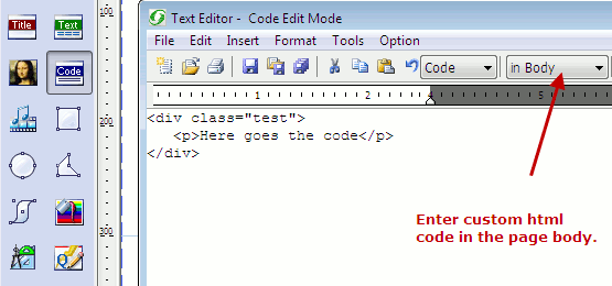 Add custom css classes in your page