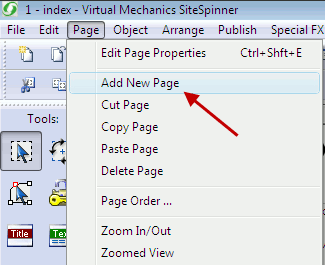 sitespinner-add-new-page