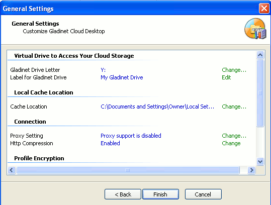 gladinet-virtual-drive-general-settings gladinet-virtual-drive-general-settings