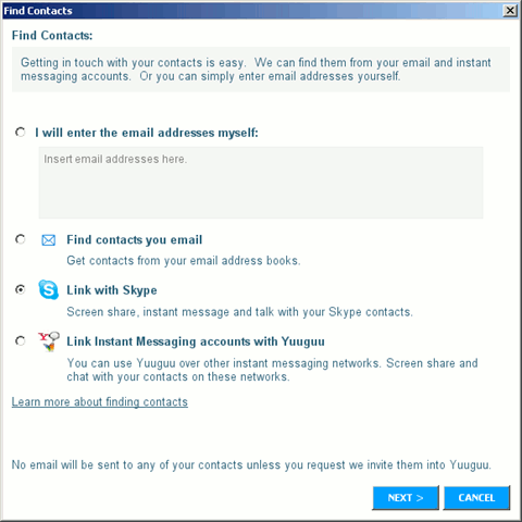 yuuguu - Find Contacts