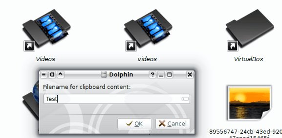 Clipboard file creation