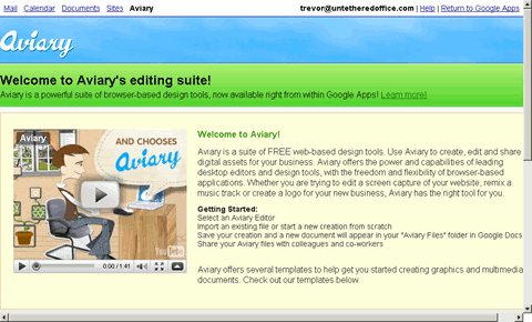 google apps - aviary main