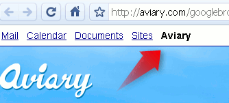google apps - navigation bar