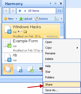 Share Google docs document