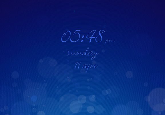 Wallpaper clock