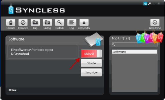 Choose Synchronization Mode in Syncless