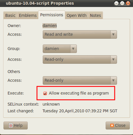 ubuntu-start-permissions
