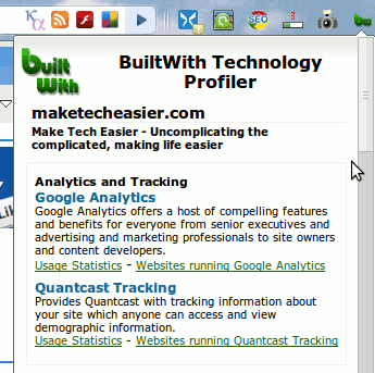chrome-builtwith-profiler