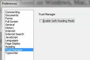 foxit - trust manager