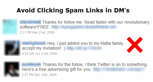 Twitter spam in Direct messages