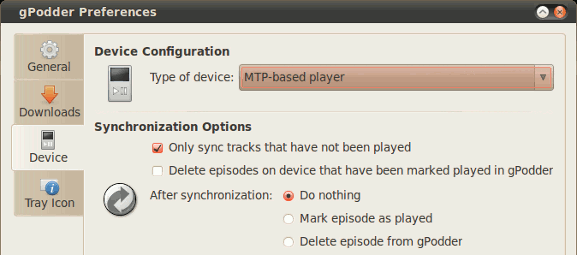 gpodder-device gpodder-device