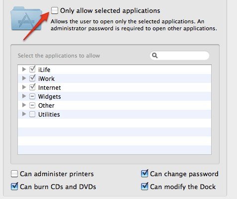 Parental Controls - System - Apps to Allow-1