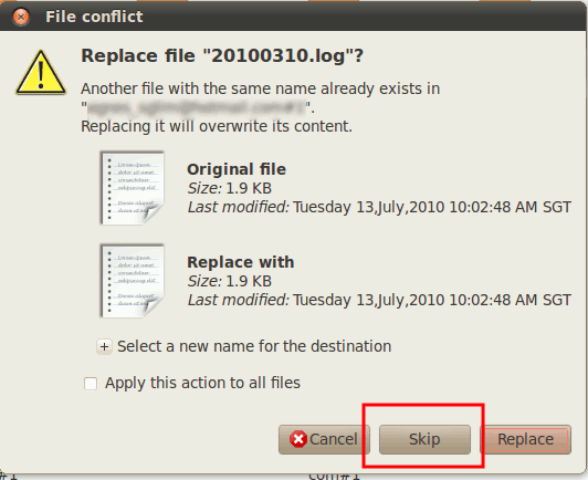 empathy-skip-replace-logs