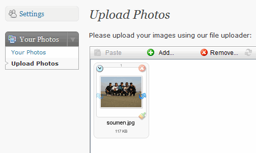 Upload Photos to FlickrQ Dashboard