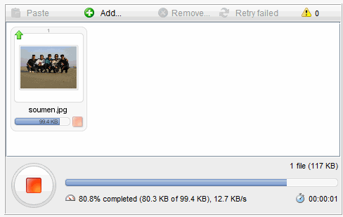 Uploading photos to FlickrQ account