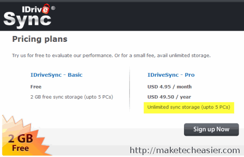 Idrivesync pricing plans