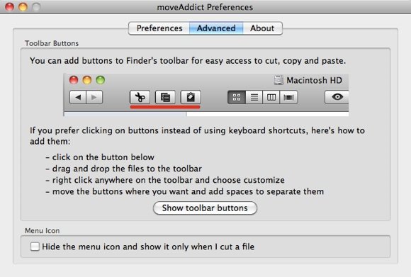 moveAddict Advanced Button