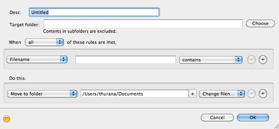 Mac Housekeeping - Creating Rules
