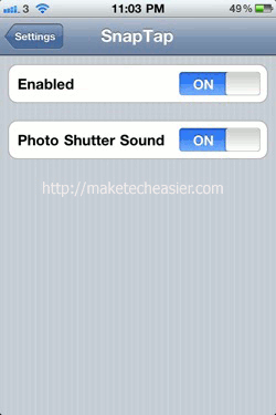 iPhone-SnapTap-Setting