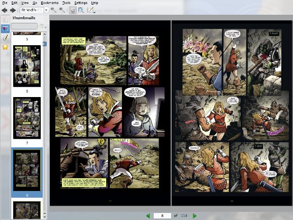 Okular comic book viewer